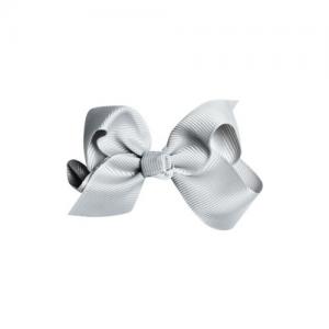 Busy Lizzie Clips with Grey Bow