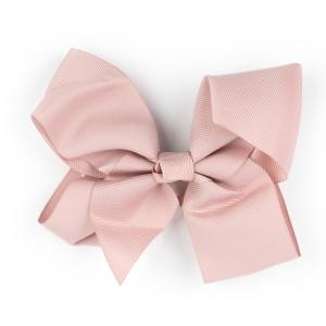 Busy Lizzie Crocodile Clip Bow Dusty Pink 15 cm