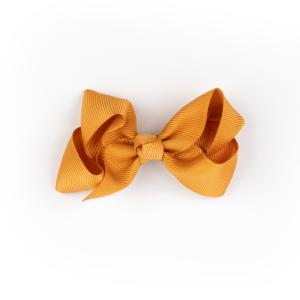 Busy Lizzie Hair Clip With Big Bow Mustard