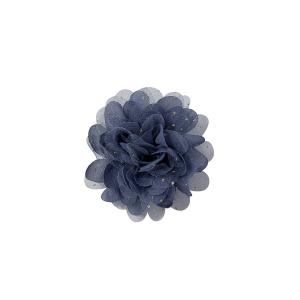 Creamie Flowerpins Hair Clip & Brooch Flower Soft Blue Glitter