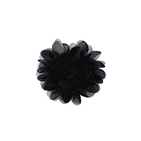 Creamie Flowerpins Hair Clip & Brooch Flower Black