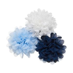 Minymo Creamie Flowerpins Xenon Blue