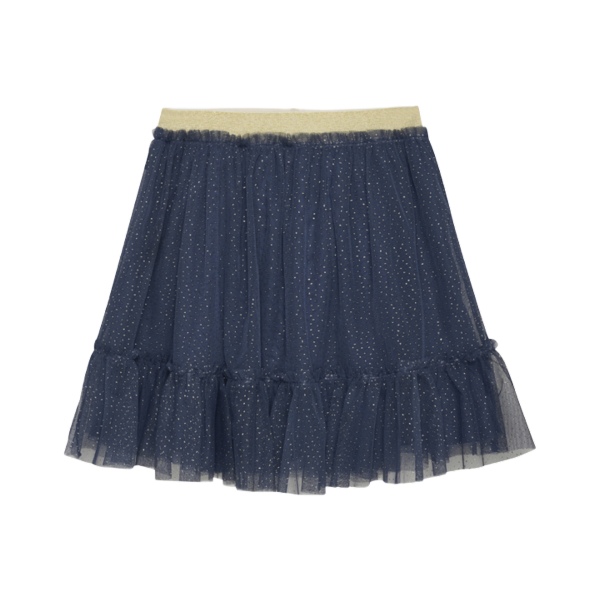 Creamie Skirt Tulle Indigo Blue Gold Glitter Elastic