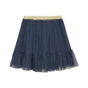 Creamie Skirt Tulle Indigo Blue Gold Glitter Elastic