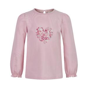 Creamie T-shirt Långärmad Rosa Med Blomhjärta