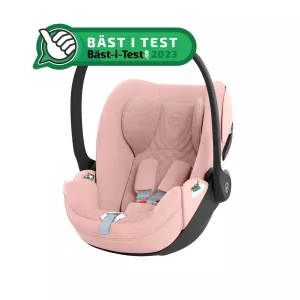Cybex Cloud T I-Size Infant Car Seat PEACH PINK PLUS fabric
