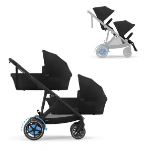 Cybex eGazelle S BLACK / MOON BLACK - Twin Stroller