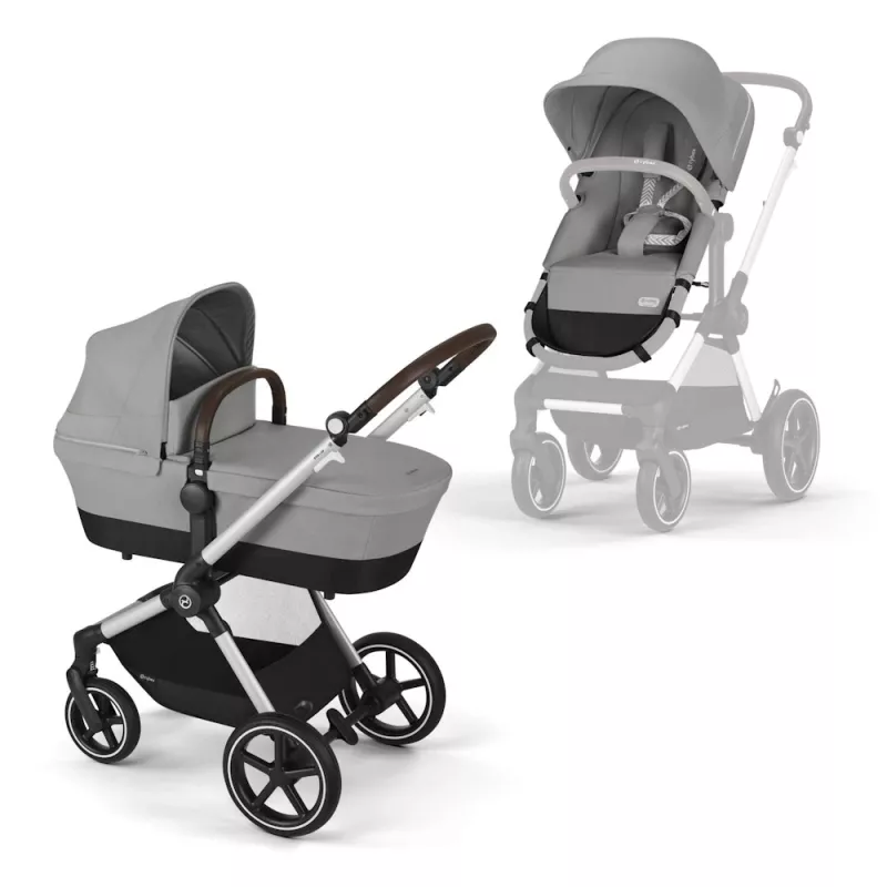 Cybex Eos Lux TAUPE / STORMY BLUE Barnvagn