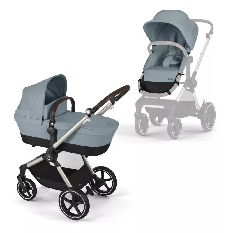 Cybex Eos Lux TAUPE / STORMY BLUE Stroller