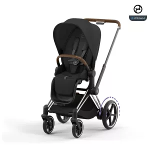 Cybex ePriam LUX Sittvagn CHROME/ BROWN Chassi SEPIA BLACK (G4)