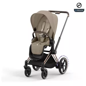 Cybex ePriam LUX Stroller ROSEGOLD Chassis COZY BEIGE (G4)