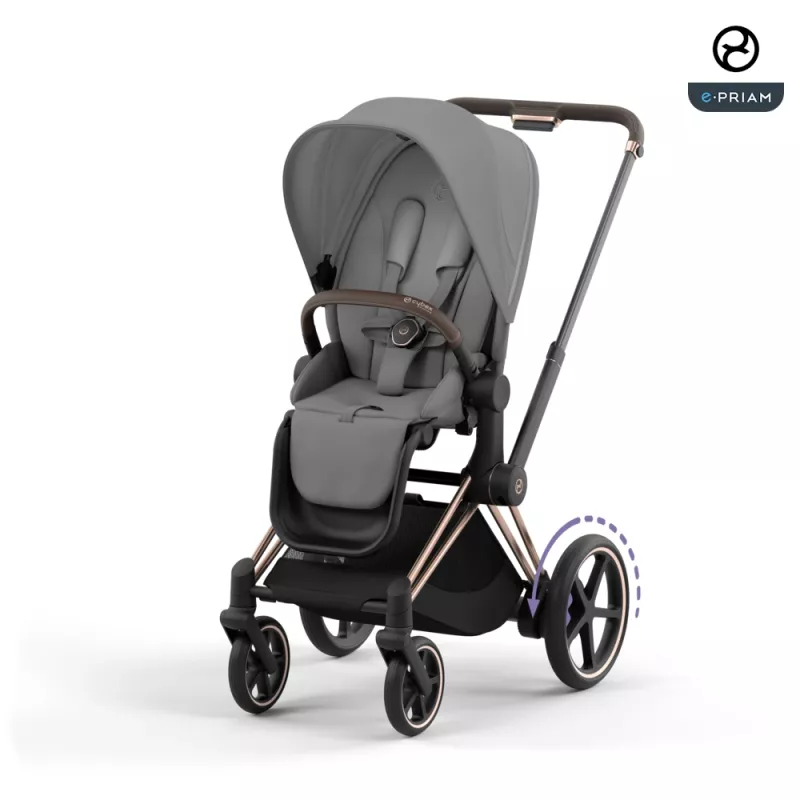 Cybex ePriam LUX Stroller ROSEGOLD Chassis MIRAGE GREY (G4)