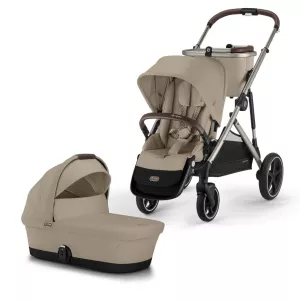Cybex Gazelle S TAUPE / ALMOND BEIGE - One Seat & One Cot