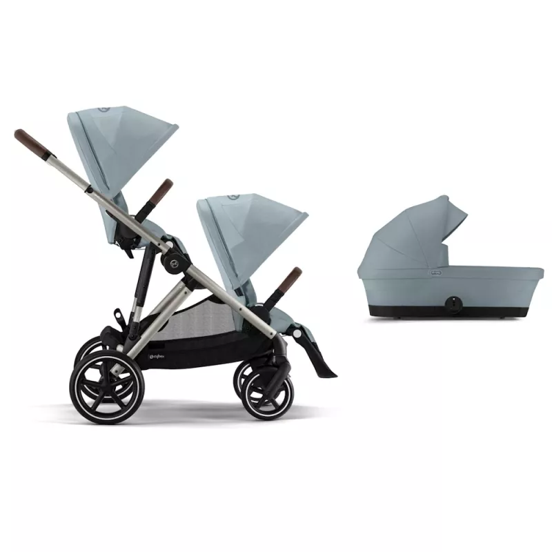 Cybex Gazelle S TAUPE / STORMY BLUE - Syskonvagn