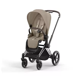 Cybex Priam LUX Stroller CHROME/ BROWN Chassis COZY BEIGE (G4)