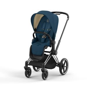 Cybex Priam LUX Sittvagn CHROME/ BLACK Chassi MOUNTAIN BLUE (2022)