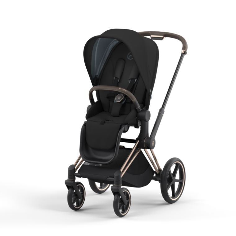 Cybex Priam LUX Sittvagn ROSEGOLD Chassi DEEP BLACK (2022)
