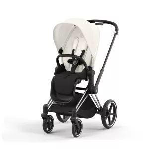 Cybex Priam LUX Stroller CHROME/ BLACK Chassis OFF WHITE (G4)