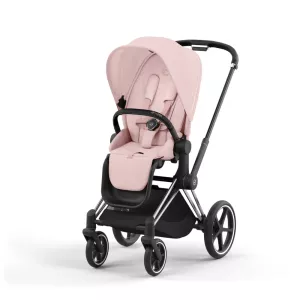 Cybex Priam LUX Stroller CHROME/ BLACK Chassis PEACH PINK (G4)