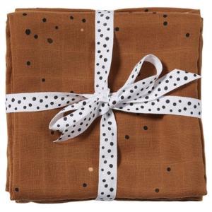 Done By Deer Cotton Blanket 2 Pcs Dreamy Dots Mustard