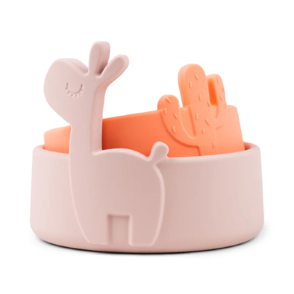 Done By Deer Silicone Bowl Set 2 Pack Lalee Powder Coral