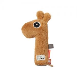 Done By Deer Rattle & Squeaky Toy Giraffe Raffi Yellow