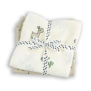 Done By Deer Swaddle Muslinfilt 2 St Lalee Sand GOTS 120x120 cm