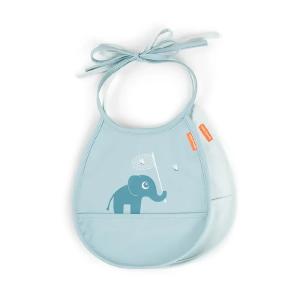 Done By Deer Tiny Pocket Haklapp Med Ficka 2-Pack Elphee Blue