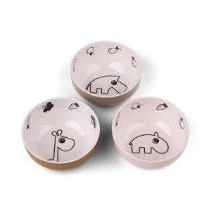 Done By Deer Yummy Mini Djup Tallrik 3-Pack Powder