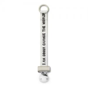 Elodie Details Pacifier Holder "Change The World"