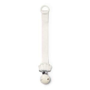 Elodie Pacifier Holder Vanilla White