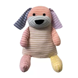 Geggamoja Stuffed Animal Doddi Dog Mixed Colors Pink 30 cm