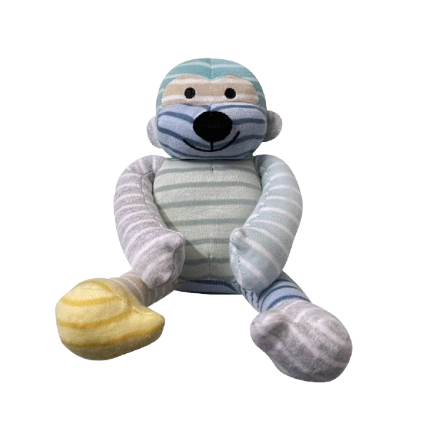 Geggamoja Stuffed Animal Kokki Monkey Mixed Colors Blue 20 cm