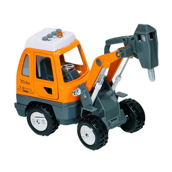 Goki Toy Car Excavator Orange