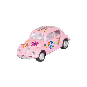 Goki Classic VW Beetle Flower Power Small Pink