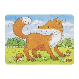 Goki Wooden Mini Puzzle Fox 24 Pcs From 4+ years
