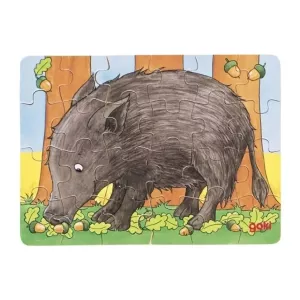 Goki Wooden Mini Puzzle Wild Boar 24 Pcs From 4+ years