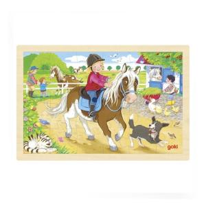 Goki Wooden Puzzle Pony Farm 24 Pieces 3+ years