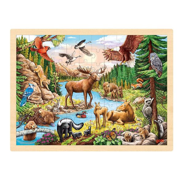 Goki Puzzle Forest Animals 96 pcs