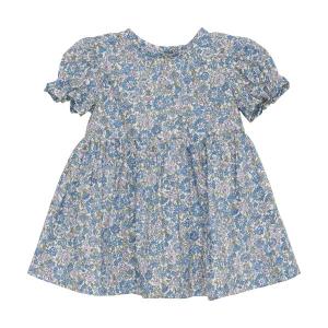 HUTTEliHUT Dress Short Sleeves Blue Flowers