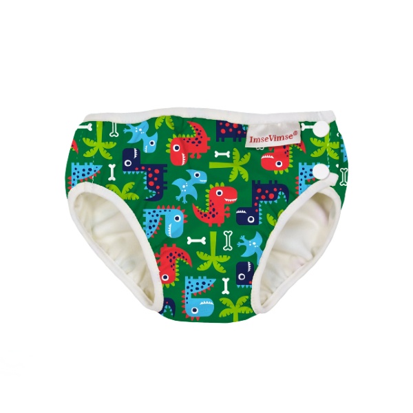 ImseVimse Swim Diaper For Babysim - Green Dino