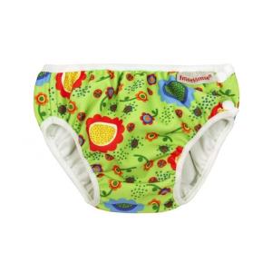 ImseVimse Swim Diaper For Baby Swimming - Green Flower
