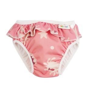 ImseVimse Swim Diaper For Baby Swimming - Pink Whale