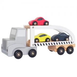 Jabadabado Biltransport Silver Med Röd, Svart & Gul Bil