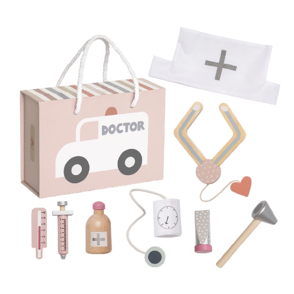 Jabadabado Doctors Case Play Set Pink