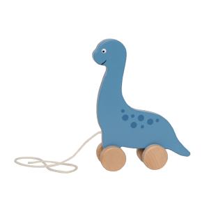 Jabadabado Jabadabado Pull Dino with String Blue