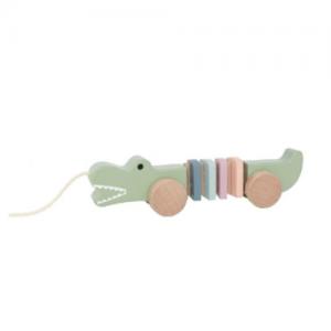 Jabadabado Drag Toy Crocodile Pastel