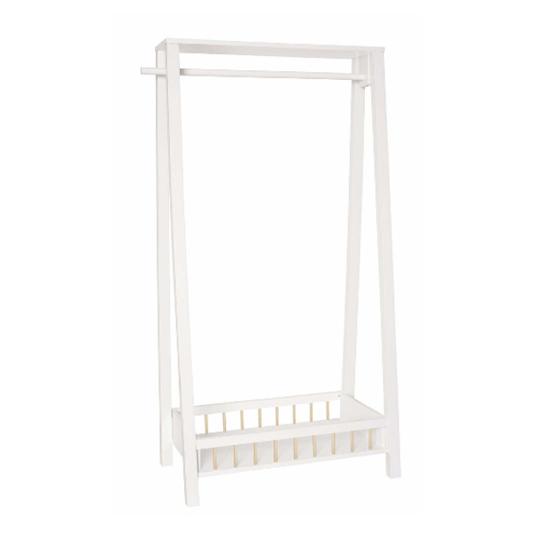 Jabadabado Clothes Rail White Wood