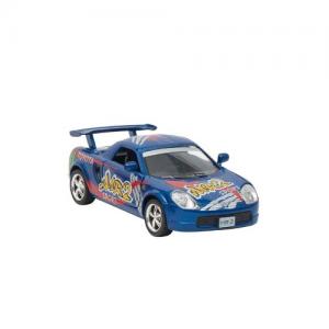 Kinsmart Metal Sports Car With Pullback Function Blue Toyota