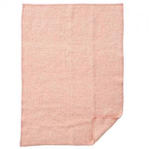 Klippan Filt Ekologisk Ull 65x90 Domino Baby Pink